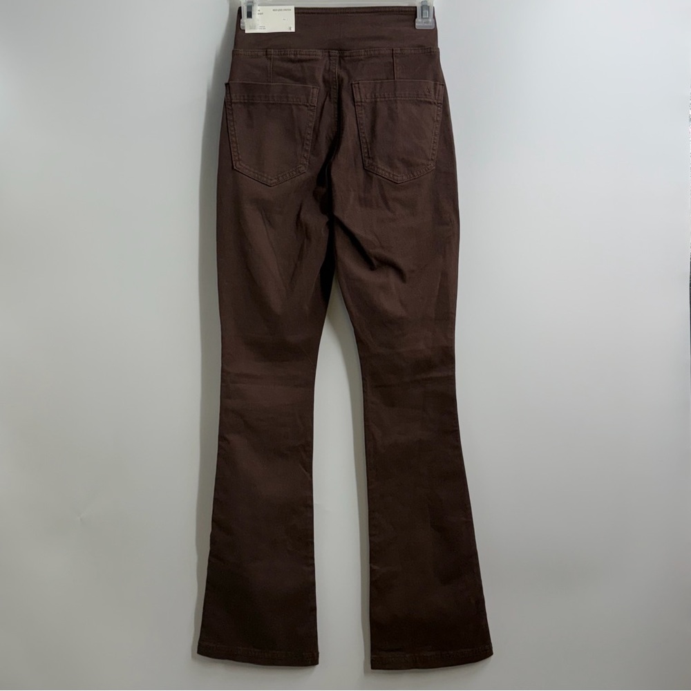 American Eagle pull on kick boot pants brown XXS … - image 3